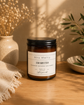 Elegant brown glass container